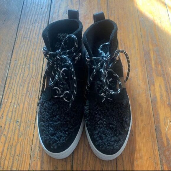 J Slides Platform High Top Sneakers Anthropologie 6 - Picture 2 of 6